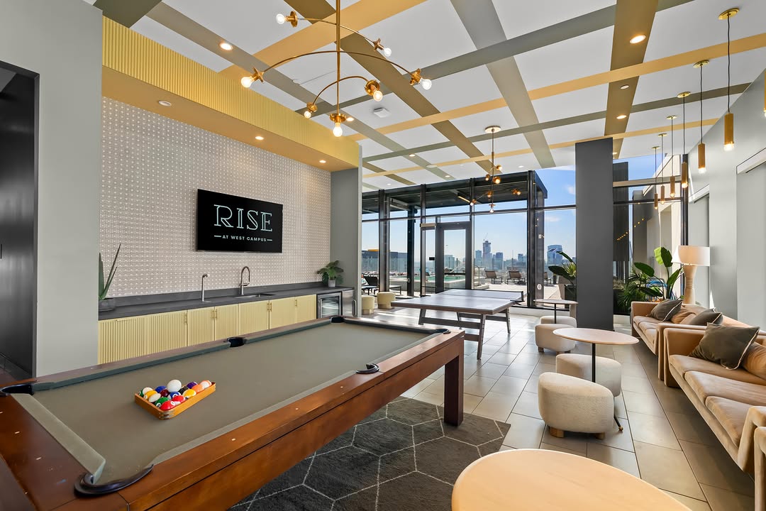 Did you know our game room is located right on the penthouse floor? Whether you're challenging your friends to a game of pool or just soaking in the incredible city views, it's the perfect spot to unwind and hang out. \ud83c\udf05\ud83d\ude4c\n\nSpaces for the 2026\u20132027 year are filling up fast! Don't miss out on living your best life at the top\u2014snag our Summer Special ($99\/month for June and July!) and sign your lease today. \ud83d\udcb8\u270d\ufe0f\n\nClick the link in our bio or stop by the office to secure your spot before they're gone! \ud83d\udcf2\n\n