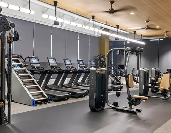 Treadmills in the fitness center