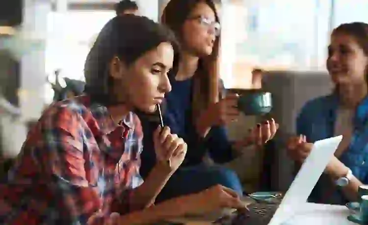 Students studying at Rise