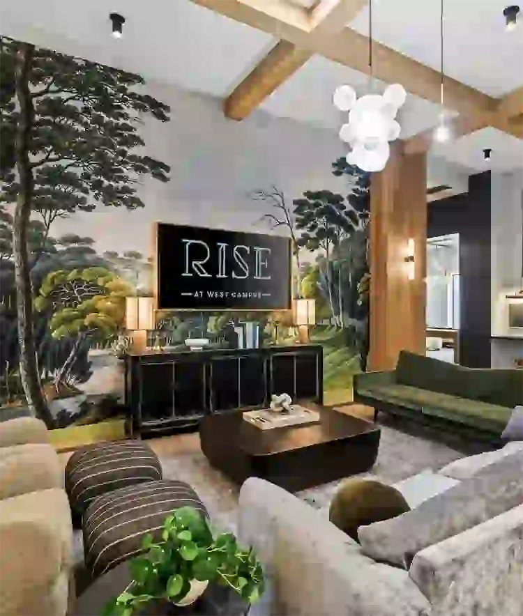 Relax around the TV with your crew