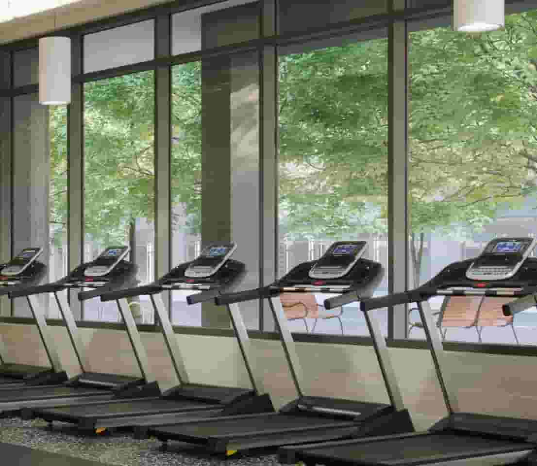 Treadmills in the fitness center